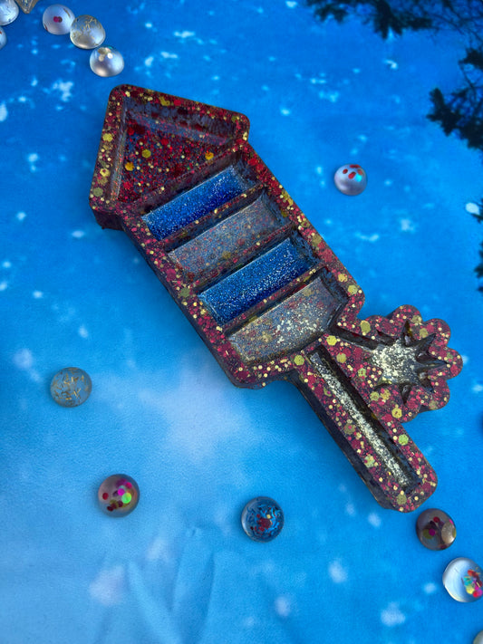 Rocket firework tray