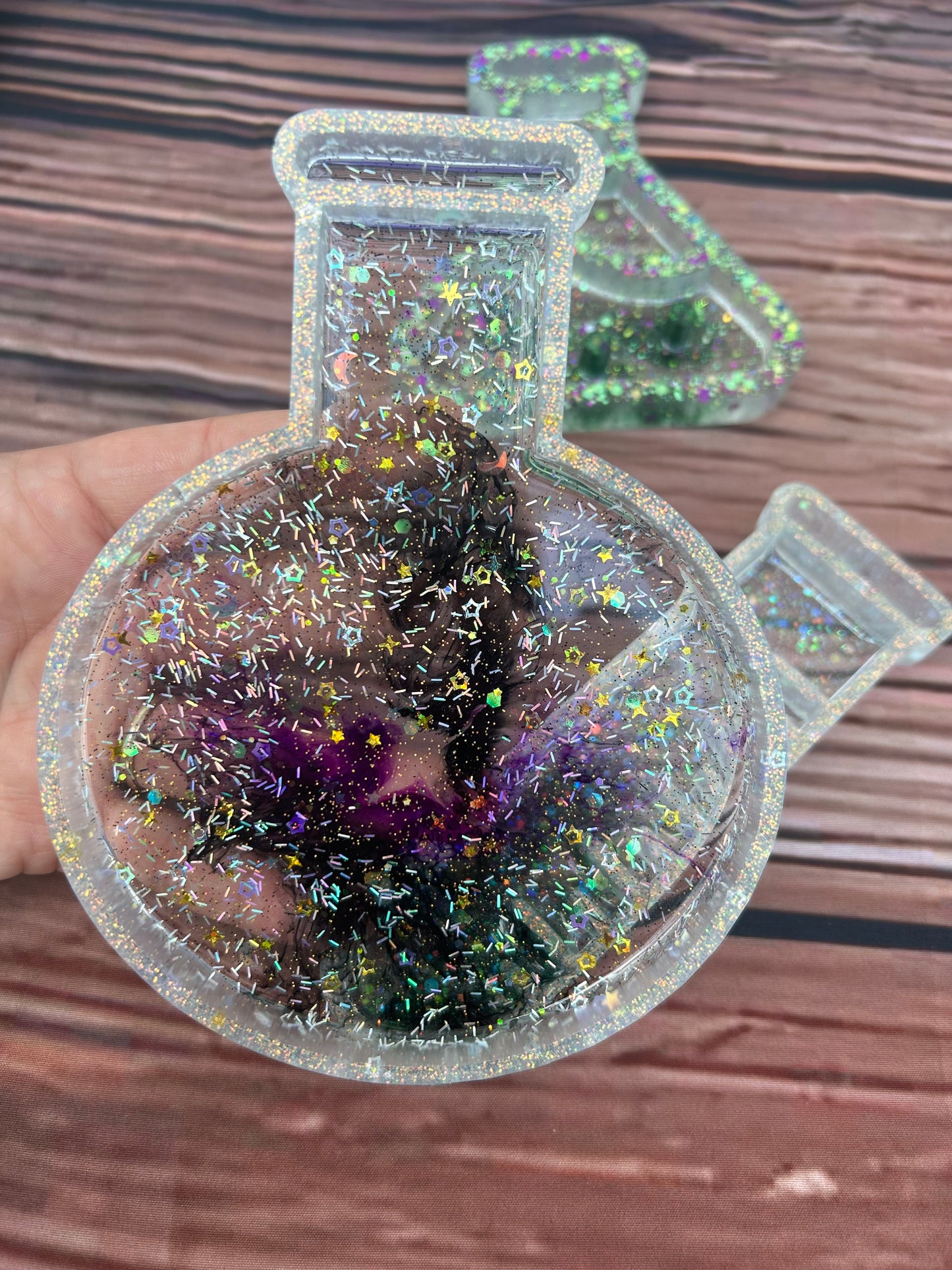Science beakers sensory tray