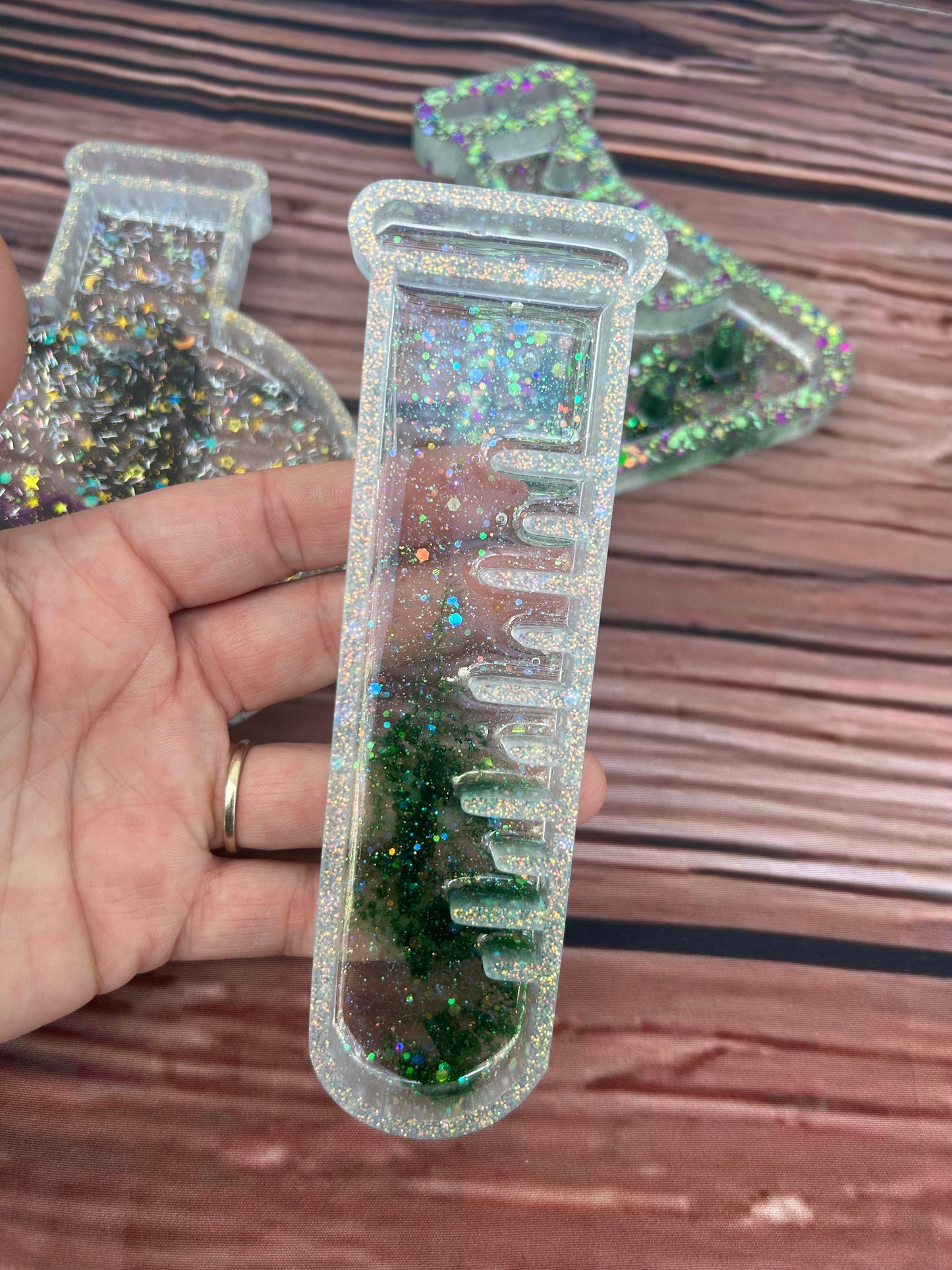 Science beakers sensory tray
