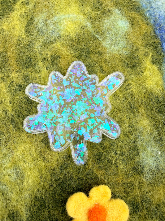 Ready made iridescent splat