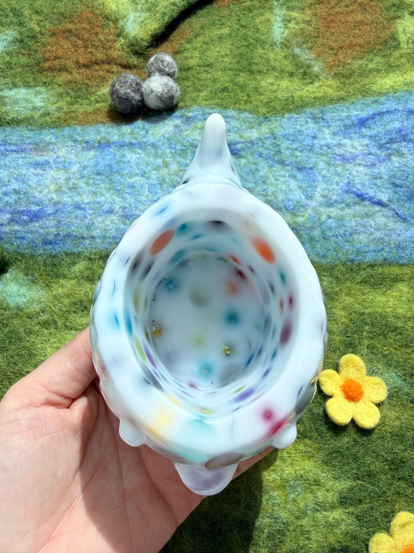 Seconds - large rainbow spot fish bowl