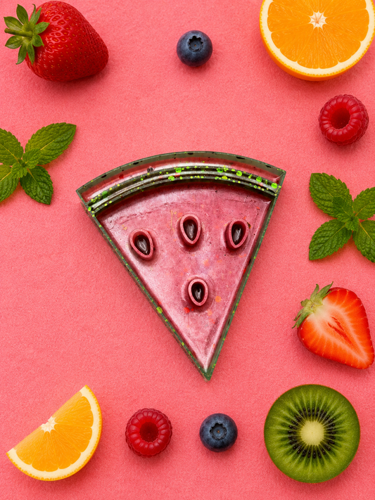 Watermelon sensory tray