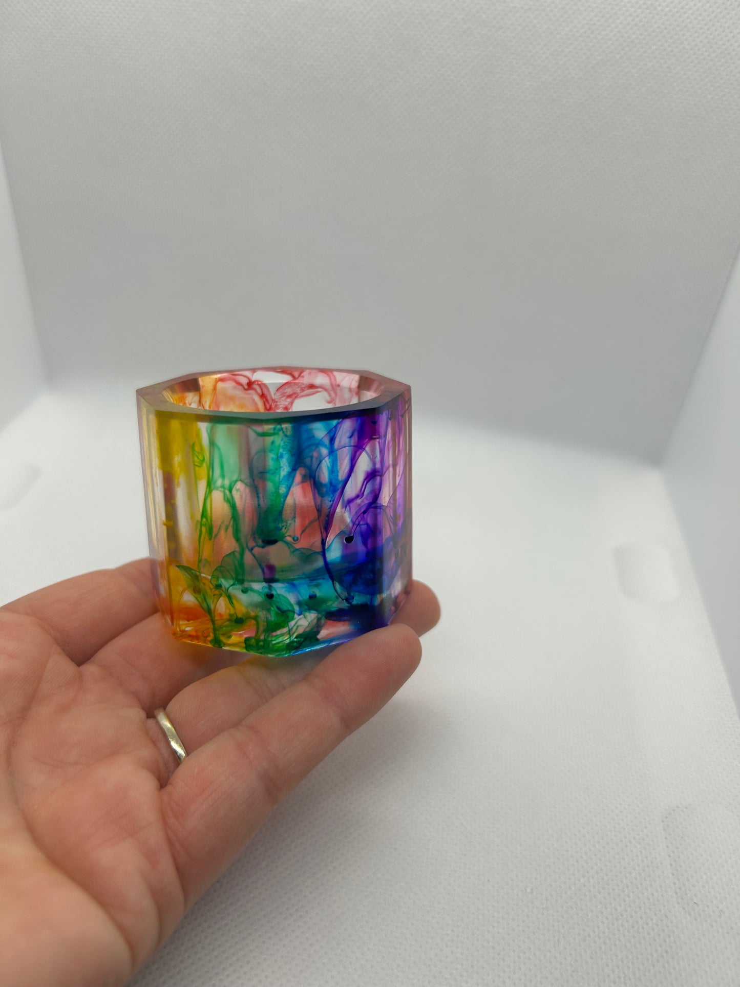 Small octagon jar