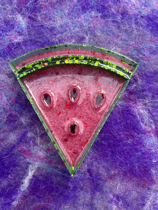 Watermelon sensory tray