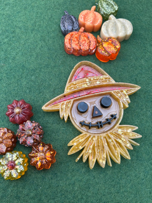Scarecrow sensory tray