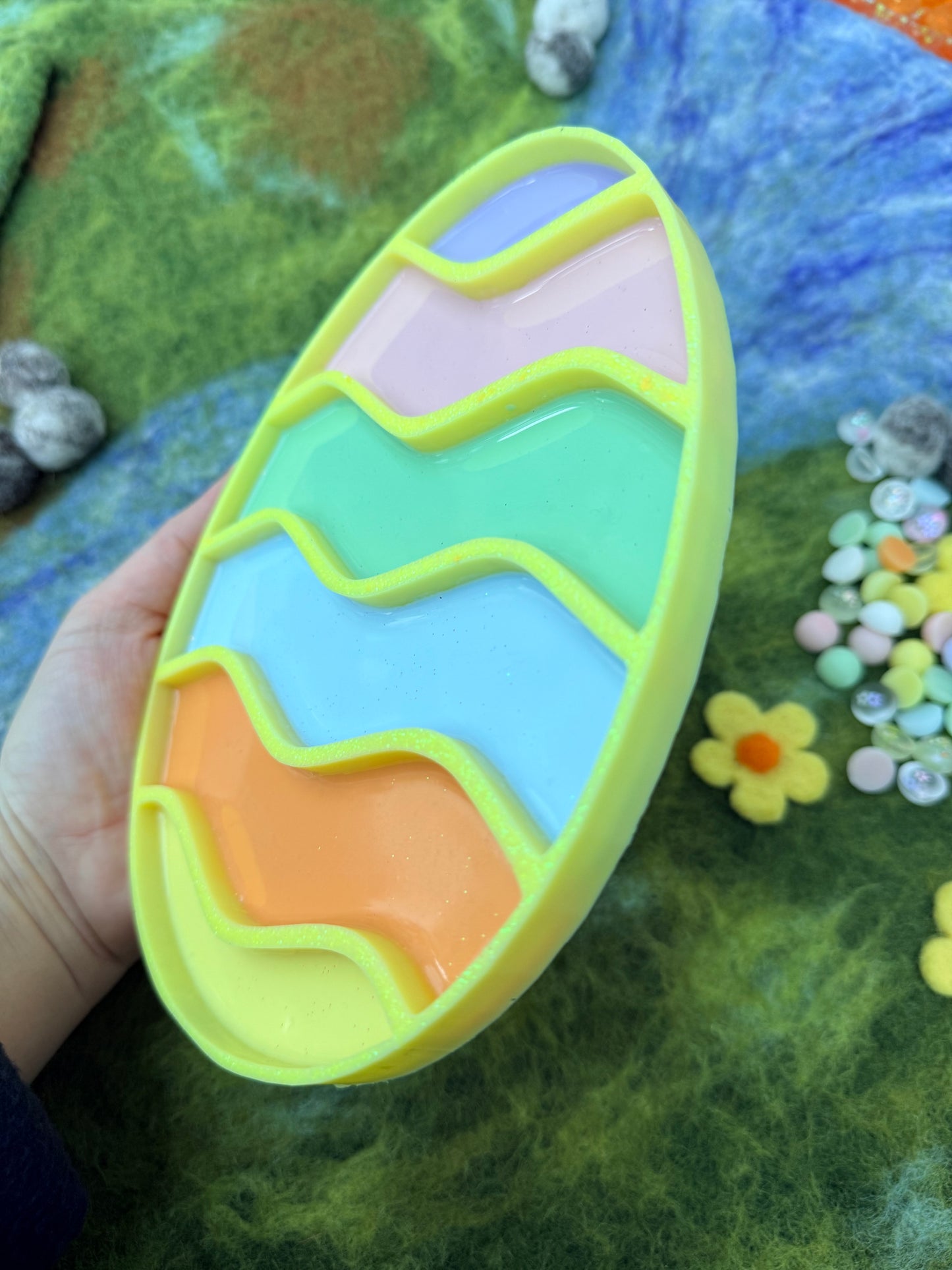 Large decorate an Easter egg sensory tray play kit