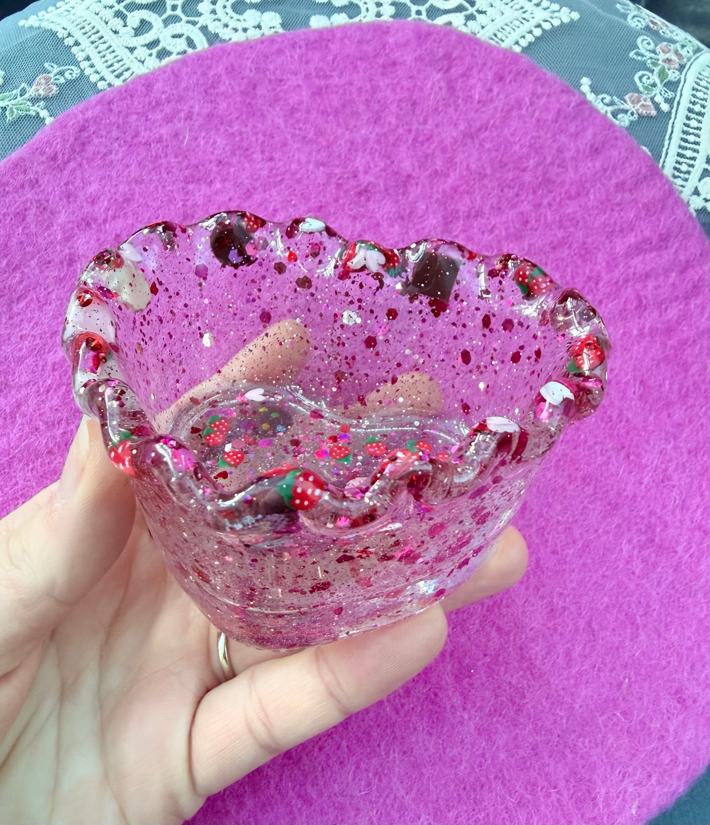 Heart shaped potion bowl