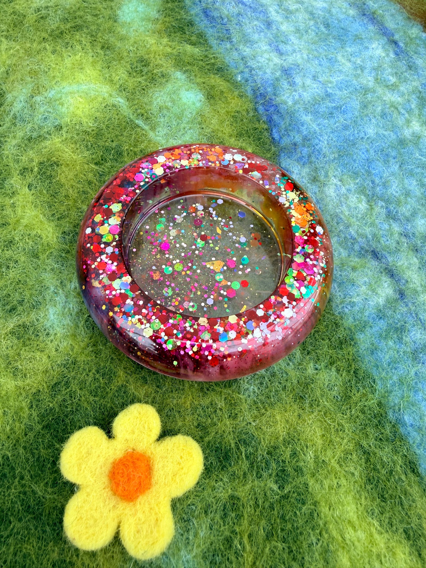 Ready made flat round potion bowl