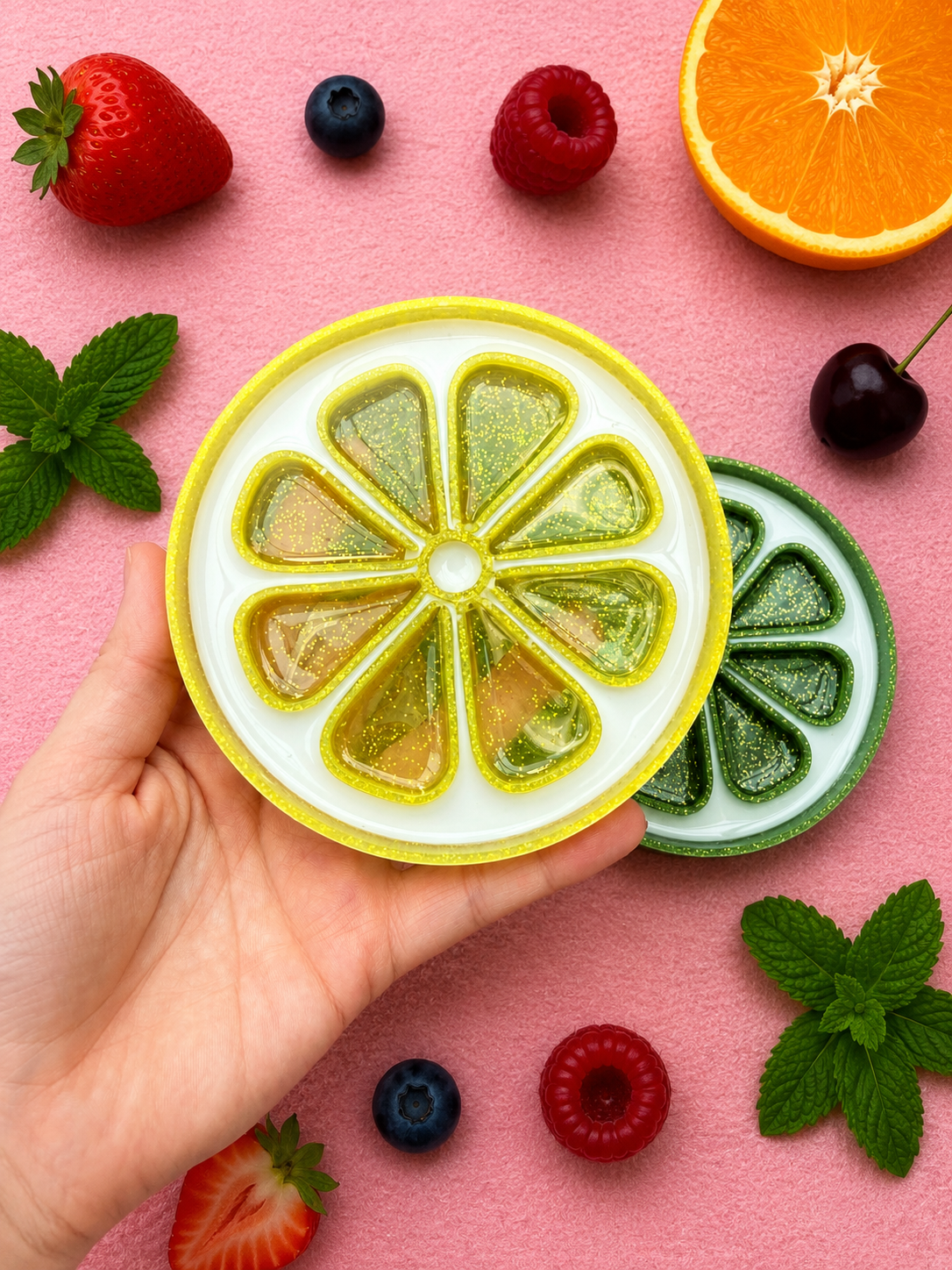 Lemon/Lime/Orange slice sensory tray