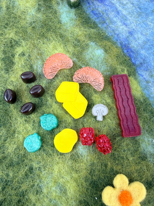 Ready made random toppings set