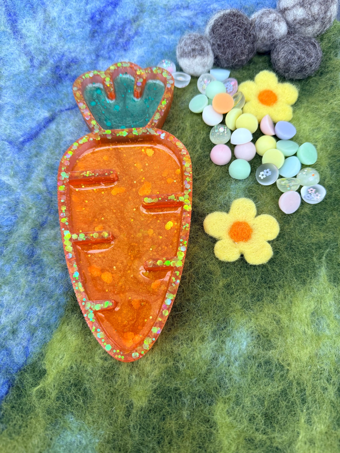 Carrot sensory tray