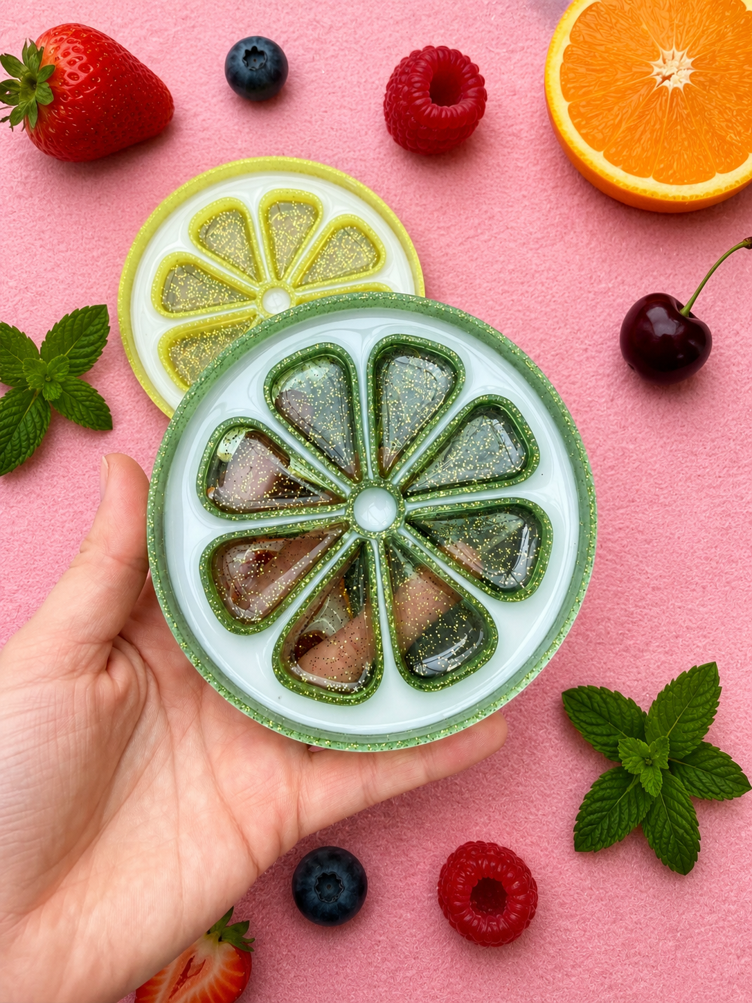 Lemon/Lime/Orange slice sensory tray